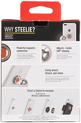 Nite Ize Steelie Original Vent Kit – Premium Magnetic Phone Mount for Effortless Car Vent Attachment – Versatile Hands-Free Holder with Neodymium Magnets – 360-Degree Rotation for Navigation and Calls – Essential Portable Car Accessory for Smartphones and Cases – Enhance Safety and Connectivity on the Road