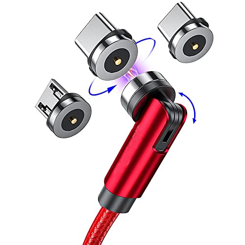 Revolutionize Your Charging with the Magnetic 540° Rotation Cable Set – 7-Piece Bundle Featuring 1.6 ft, 3.3 ft (2), 6.6 ft (2), and 10 ft (2) Lengths – Universal Compatibility with Micro USB, Type C, and i Devices for Fast, Efficient Charging – Durable, Hassle-Free Magnetic Connection for One-Handed Use – Perfect for Home, Car, or Travel Charging Solutions