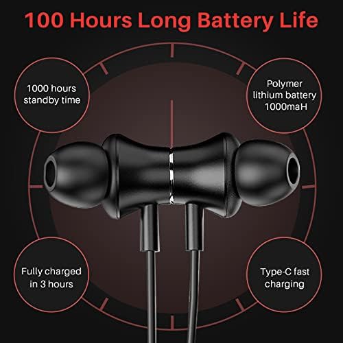 I35 Bluetooth Wireless Earbuds – 120 Hours Playtime, IPX5 Waterproof Neckband, Magnetic Suction Design, Skin-Friendly Comfort for Active Lifestyles, Enhanced Device Compatibility