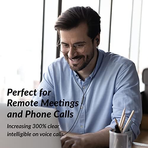 USB-C Wired Earbuds with HD Microphone for Clear Communication | Perfect for Zoom Meetings, Online Learning, and Home Office | Ergonomic In-Ear Design with 14 mm Drivers for Superior Sound | Lightweight, Durable Headphones Compatible with Smartphones and Tablets | Instant Volume Control for Effortless Use