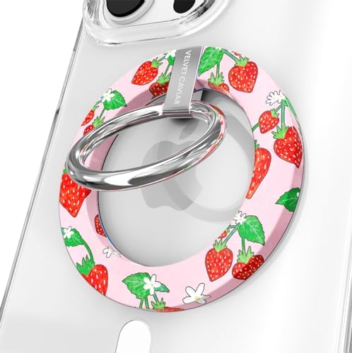 Transform Your i Phone 16, 15, 14, 13, 12 with VELVET CAVIAR’s Amethyst Purple Leopard Mag Safe-Compatible Grip – Stylish Magnetic Ring Holder & Adjustable Stand for Effortless Hands-Free Viewing, Secure Texting, and Enhanced Usability – Elevate Your Mobile Experience with Durable, Lightweight, and Customizable Accessory