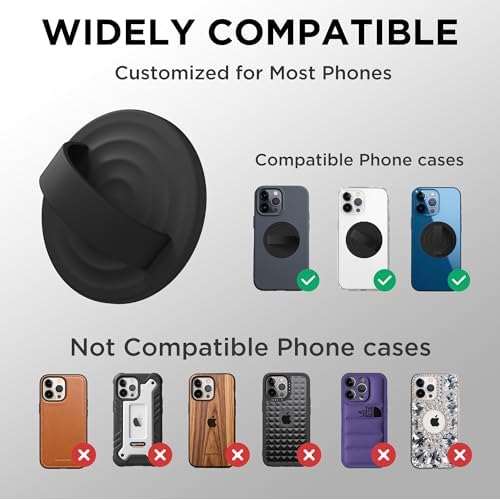 Revolutionary Magnetic Phone Ring Grip Holder – Ergonomic Silicone Finger Loop for i Phone Pro Max/Plus, 12/13/14/15/16 Series – Compatible with Mag Safe – Oat Color Enhances Aesthetics and Comfort – 360-Degree Rotation for Effortless Use – Secure Your Device with Style and Stability – Essential Smartphone Accessory for Unmatched Usability and Convenience