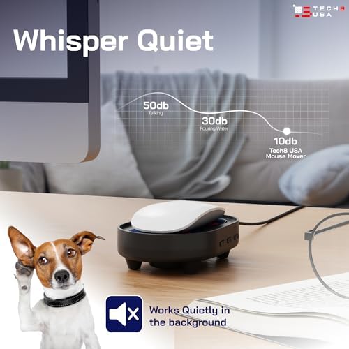 Revolutionize Your Workflow with the TECH8 USA Mouse Mover – Undetectable Jiggler for Laptops & PCs, Plug-and-Play Convenience, Random Movement Patterns, Patented Technology, Fun 3 D Hologram Alien Design, Enhanced Compatibility for Seamless Productivity, Perfect Work from Home Accessory