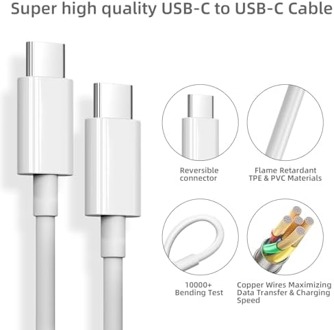 Ultra-Fast 20 W PD i Phone Charger Pack – MFi Certified USB-C Wall Charger Set with Four 6 FT Lightning Cables for i Phone 14, 13, 12, 11 Pro Max, XR, XS, X, i Pad & Air Pods Pro – Compact, Durable, and Versatile Charging Solution for Home and Travel
