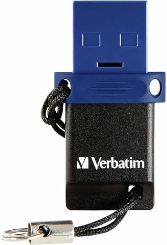 Verbatim 128 GB Dual OTG USB 3.2 Gen 1 Flash Drive – Versatile USB-C + USB-A Thumb Drive for Fast Data Transfers and Enhanced Storage Solutions – Perfect for Photos, Videos, and Documents on the Go