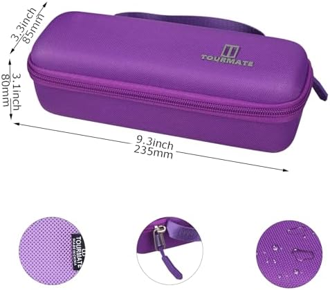 EVA Hard Storage Case for Anker 737 Power Bank & 715 Charger Combo – Premium Waterproof, Shock-Resistant Protection in Stylish Purple – Ideal Travel Companion for Mobile Charging Solutions