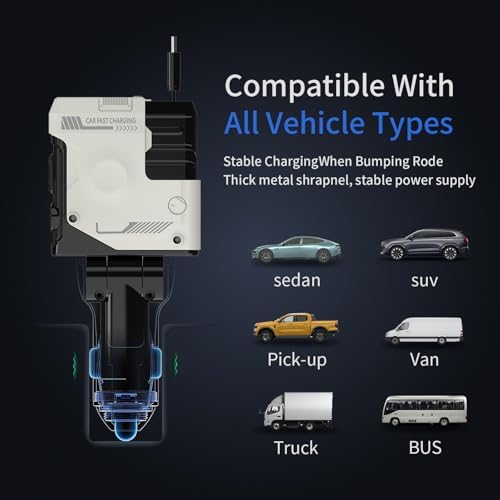 Ultimate 4-in-1 Retractable Car Charger – 69 W USB-C Adapter with Dual Ports, Shock Absorption Technology for i Phone 16 and More, Travel-Ready Power Solution with 31.5-inch Tangle-Free Cables, Essential Road Trip Accessory for Multi-Device Charging