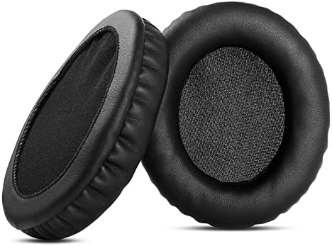Upgrade Your Comfort: YDYBZB BKM200 Protein Leather Ear Pads for Makemate Wireless TV Headphones – Premium Replacement Cushions for Enhanced Sound Quality and Ergonomic Fit in Sleek Black