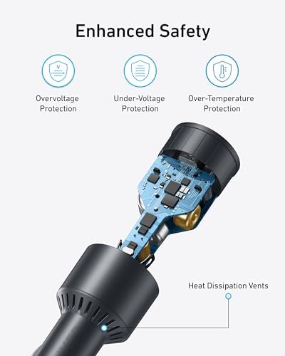 Anker 167.5 W Ultra-Compact 3-Port USB-C Car Charger for i Phone 16, Mac Book Pro/Air, Samsung S24/S23 – Fast Charging Adapter with Enhanced Compatibility for On-the-Go Power Solutions