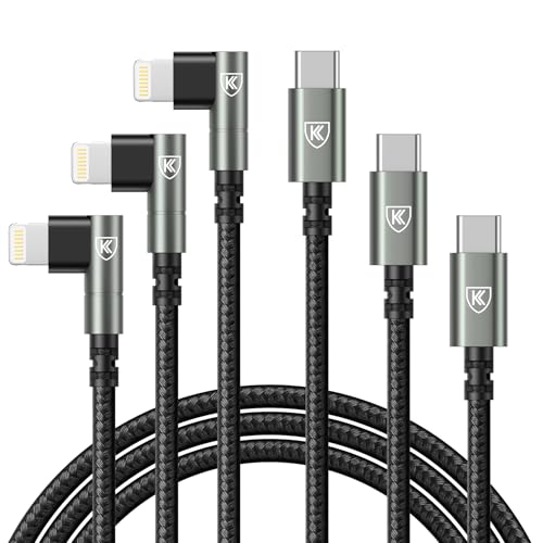Elevate Your Charging Experience: 10 ft MFi Certified i Phone Charger Cable 3-Pack with 90-Degree Connector – Fast Charging & Durable Nylon Braided Design for i Phone 14/13/12/11/Pro/Max/Mini/X/Plus/8/7/6/Plus – Perfect for Home, Office, and Travel Use – Enhanced Compatibility and Comfort