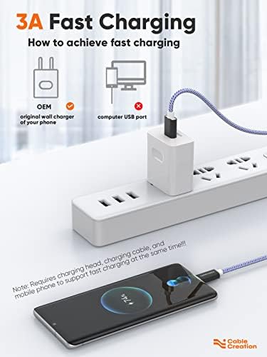 Compact USB C Cable Duo – 0.5 FT Braided Fast Charging Cables for Seamless Data Transfer | 3 A Power & 480 Mbps Speed | Ultimate Compatibility for Mac Book Air, Galaxy S22 Ultra, Stylus Pen, and More | Durable Design | Ideal for On-the-Go Connectivity