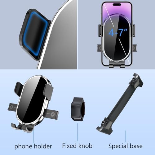 Ford Ranger 2024-2025 Crew Cab Raptor Custom Fit Car Phone Holder – 360-Degree Rotation Dashboard Mount for Enhanced Navigation and Safety – Durable Mobile Device Cradle for Easy Access and Installation – Essential Auto Accessory for Modern Driving