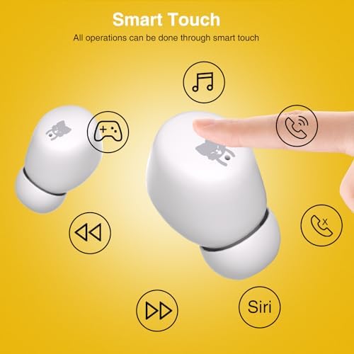 Penguins Kids Bluetooth Headphones – Safe 85 d B Volume Limited Earbuds with 30-Hour Playtime, Waterproof Touch Control for Small Ears – Ideal for School, Travel, and Home Use with Superior Device Compatibility and Child-Friendly Design