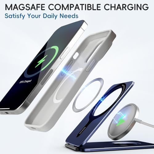 Desert Gold Adjustable Phone Stand – Premium Foldable Aluminum Holder with Magnetic Base for i Phone 16/15/14/13/12 Series – Ergonomic Desk Accessory for Enhanced Productivity and Comfort
