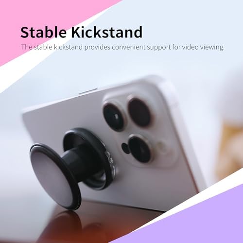 Vintage Gold One-Touch Phone Grip with Expanding Kickstand – Effortless Hands-Free Viewing, Comfortable Hold, and Wireless Charging Compatibility for Stylish Active Lifestyles – Secure Attachment and Enhanced Smartphone Usability