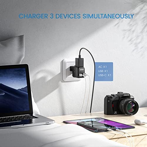 LENCENT Global Travel Power Adapter – Compact High-Speed PD 20 W & QC 3.0 Universal Charger for Seamless International Use – Lightweight Outlet Converter for US, UK, EU, Japan & More – Essential Fast Charging Solution for World Travelers