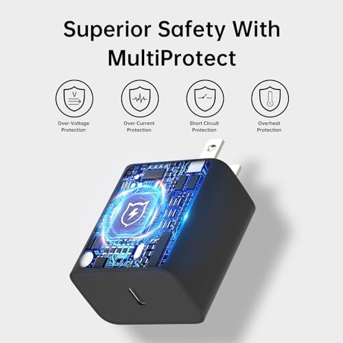 Experience Lightning-Fast Charging with the 45 W Samsung USB-C Power Duo – Optimized for Galaxy S24, S23, S22, Note 20/10+ | Includes 6 FT High-Quality Cable | Compact, Travel-Ready Design | Advanced Overheat Protection for Safe, Reliable Power