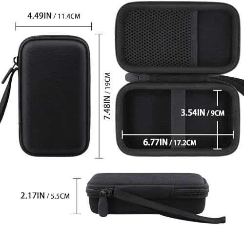 Ultimate Hard Shell Travel Case for UGREEN 25000 m Ah 145 W Power Bank – Superior Protection with Mesh Accessory Pocket and Secure Elastic Band – Waterproof and Durable EVA/Nylon Design for Travel Convenience – Soft Velvet Interior for Scratch Prevention – Case Only