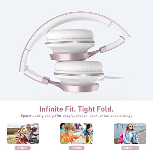 Elevate Your Listening Experience with AILIHEN MS300 Lightweight Foldable Purple Headphones – Stylish On-Ear Design for Exceptional Sound Clarity and Comfort – Perfect Wired Headphones for Students, Teens, and Young Professionals with High-Quality Microphone for Seamless Communication on Chromebooks and Laptops – Ideal for School, Entertainment, and Casual Listening