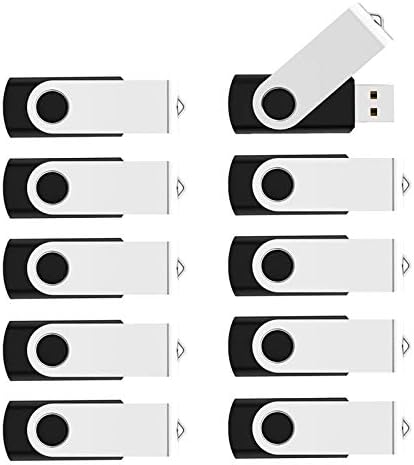 KOOTION 16 GB USB 3.0 Flash Drive – Pack of 10 Ultra-Fast Swivel Keychain Memory Sticks for Seamless Data Transfer and Enhanced Compatibility – Portable Storage Solution for Professionals and Students