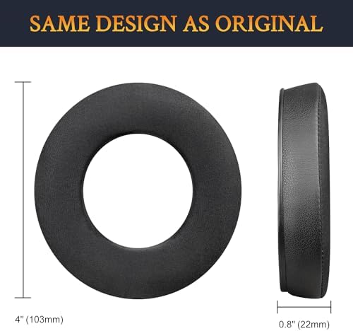 SOULWIT Advanced Cooling Gel Ear Pads for Beyerdynamic Amiron & T-Series Headphones – Luxurious Soft Foam Cushions with Innovative Ice Silk Fabric for Enhanced Comfort and Superior Sound Isolation in Sleek Silver