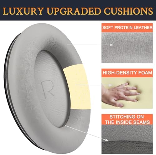 Elevate Your Audio Experience with SOULWIT Premium Replacement Ear Cushions for JBL Tour One & Tour One M2 – Luxurious Protein Leather Earpads with Noise Isolation Foam for Unmatched Comfort and Sound Clarity – Stylish Black Finish Ideal for Music Enthusiasts and Professionals