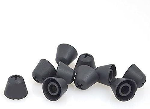 Elevate Your Audio Experience with Genuine Sennheiser Black Silicone Ear Tips – Premium Replacement Sleeves for Sennheiser Headphone Systems (SET 830-TV, 840-TV, 860, 880, 900, RR840, RR800, RI900, RI830) – 10-Pack (5 Pairs) for Enhanced Comfort and Sound Isolation