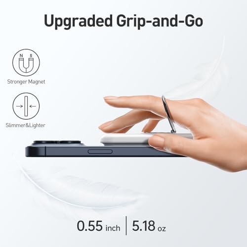 Revolutionize Your Charging Routine with the i WALK 6000 m Ah Magnetic Power Bank – Sleek Wireless Charger with Finger Ring for Effortless Handling, Fast USB-C Connectivity, and Real-Time LED Battery Display – Perfectly Compatible with i Phone 16 Series, 15, 14, 13, and 12 – Experience Seamless Power on the Go!