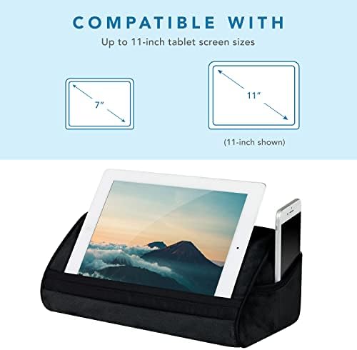 Enhance Your Tablet Experience with the Lap Gear Original Microbead Pillow Stand – Ergonomic, Portable Black Holder with Built-In Phone Pocket for All Tablet Sizes – Ideal for Home, Travel, and Comfort-Focused Viewing – Supports Better Posture and Reduces Strain – Lightweight, Stylish Design for Easy Use Anywhere