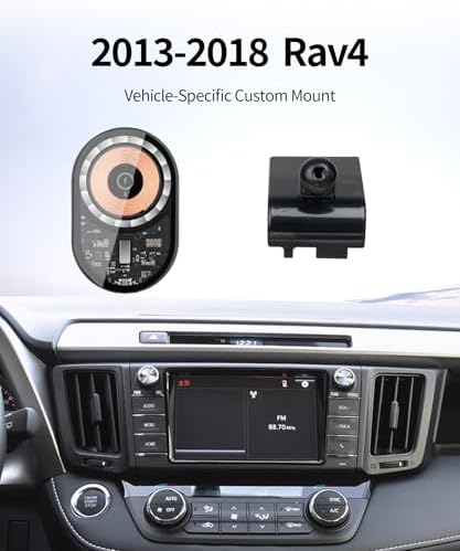 Upgrade Your Toyota RAV4 (2019-2025) with the Ultimate Wireless Charging Phone Holder – 360° Rotating Mag Safe Mount for Seamless Navigation and Effortless Installation, Elevate Your Auto Interior with Style and Functionality