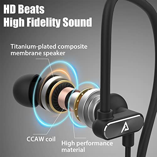 Premium Lightning Earbuds with Secure Ear-Hook Design for i Phone 14/13/12/11 Pro Max/X/XS Max/XR – MFi Certified Sports Earphones in Elegant Rose Gold with Built-in Mic for Hands-Free Calls and Rapid Charging