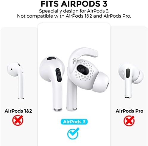 Aha Style Premium Silicone Ear Tips for Air Pods 3 (2021) – 3 Pairs in Large, Medium, and Small Sizes for Maximum Comfort and Noise Isolation – Ideal Apple Air Pods Accessories for Audiophiles Seeking Superior Sound Quality and Enhanced Listening Experience