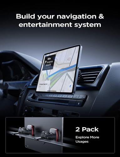 LISEN Dual Pack Magnetic Phone Holder for Car Vent – Military-Grade 6 Magnet System for Ultimate Stability, Compatible with i Phone 16/15/14/13 Pro Max Plus and Samsung S25 – Effortless Installation and Universal Fit for All Vehicles