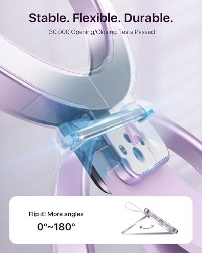 Elevate Your Mobile Usage with the Andobil 2025 Magnetic Phone Grip Holder – Unmatched Stability for i Phone 16 Pro Max Plus, 15/14/13/12 & Android Devices, Stylish Purple Finish – Ergonomic Ring Stand & Kickstand for Effortless Hands-Free Functionality and Seamless Mag Safe Compatibility
