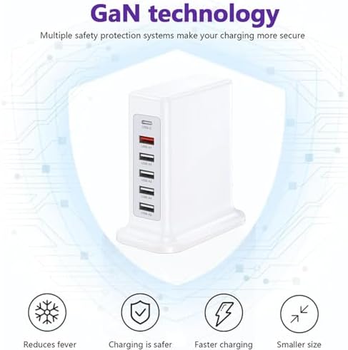 50 W High-Speed USB Charging Station with 12 Type-C Ports – Ultimate Multi-Device Power Hub for i Phone 13/14/15/16, Tablets, Smartwatches, and More – Fast, Efficient, and Safe Charging Solution for Home, Office, and Travel