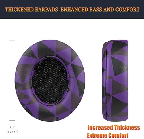 Transform Your Beats Studio Listening with Solo WIT Premium Replacement Ear Pads – Luxurious Soft Protein Leather Cushions Featuring Noise Isolation Memory Foam for Ultimate Comfort and Superior Sound Quality, Vibrant Orange Design for Enhanced Style with Studio 2 & 3 Headphones