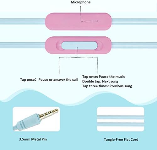 Qear Fun Donut Earbuds for Kids – Adorable Wired Earbuds with Microphone & Stylish Storage Case | Perfect Gift for School Girls and Boys | Enhanced Sound Quality & Volume-Limiting Safety Features | Tangle-Free Design for Music & Gaming Enthusiasts