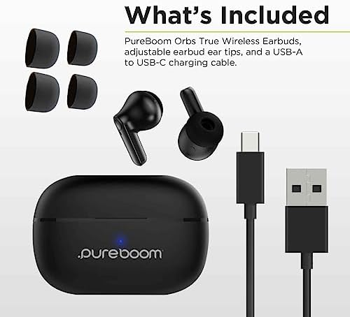 Experience Superior Sound with Pure Gear Pure Boom Wireless Earbuds – Touch Control In-Ear Headphones for i Phone, Android, and More – Ultimate Comfort and Seamless Connectivity for Music Lovers and Professionals