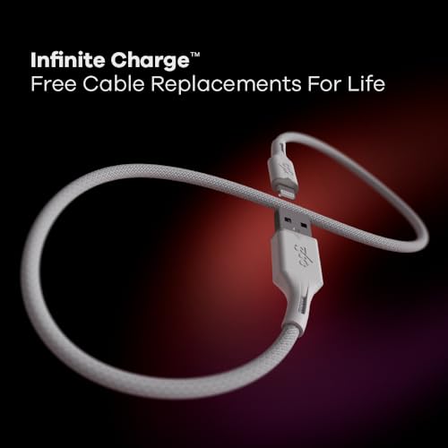 Elevate Your Charging Experience: 360 Electrical Fluid USB-A to Lightning Cable – MFi Certified, 5 Feet of Fast Charging Power for Apple i Phone 14/13/12/11/X & i Pad – Durable Design with Stylish Powder Finish for Ultimate Convenience