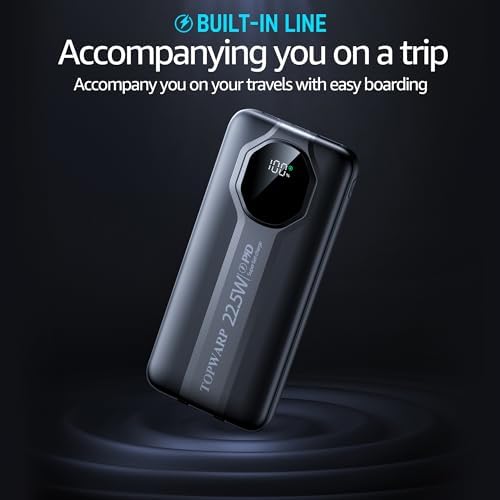 High-Capacity 20000 m Ah Power Bank with PD 22.5 W Fast Charging – Multi-Device Portable Charger Featuring 4 Output Ports & Quick Charge 3.0 Technology for i Phone, Android & More – Sleek Space Grey Design for On-the-Go Power Solutions
