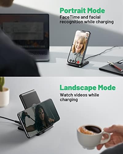 Ultimate INIU 15 W Wireless Charger – Qi-Certified Fast Charging Station with Sleep-Friendly Adaptive Light for i Phone 16/15/14/13 Pro, Samsung Galaxy S25/S24/S23, and More – Compact & Safe Power Hub for Home and Office Use