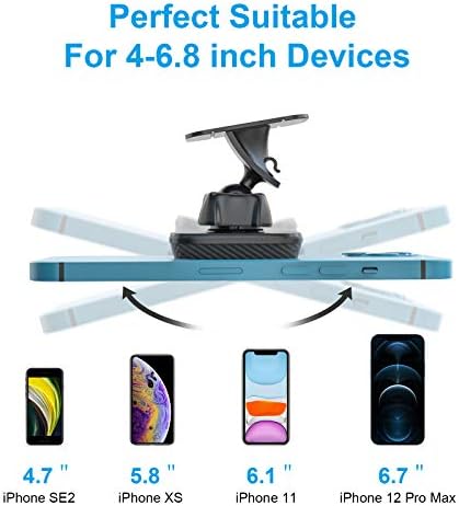 Dual Pack Magnetic Car Phone Holder – APPS2 Super Strong Adhesive Dashboard Mount for i Phone & Samsung – Ultimate Stability & Seamless Connectivity for Safe Driving – Effortless Installation & Enhanced Compatibility for All Smartphones – Designed for Modern Drivers