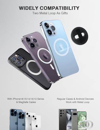 Revolutionary Grat 2 Magnetic Phone Grip Kickstand with Elastic Finger Strap – Ultimate Dual-Sided Magnet Ring for i Phone 16, 15, 14, 13, 12 Pro Max – Secure, Stylish, and Versatile Phone Accessory in Sleek Silver for Enhanced Usability and Hands-Free Experience