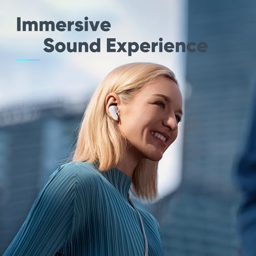 Experience Audio Freedom with Foxeye Bluetooth 5.3 Wireless Earbuds – 30-Hour Playtime for Uninterrupted Listening – Deep Bass and Advanced Noise Cancellation for Music, Gaming, and Calls – Lightweight, Stylish White Design for All-Day Comfort and Performance