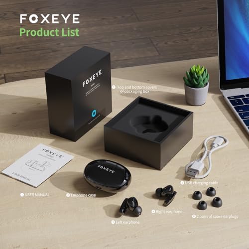 Experience Audio Freedom with Foxeye Bluetooth 5.3 Wireless Earbuds – 30-Hour Playtime for Uninterrupted Listening – Deep Bass and Advanced Noise Cancellation for Music, Gaming, and Calls – Lightweight, Stylish White Design for All-Day Comfort and Performance