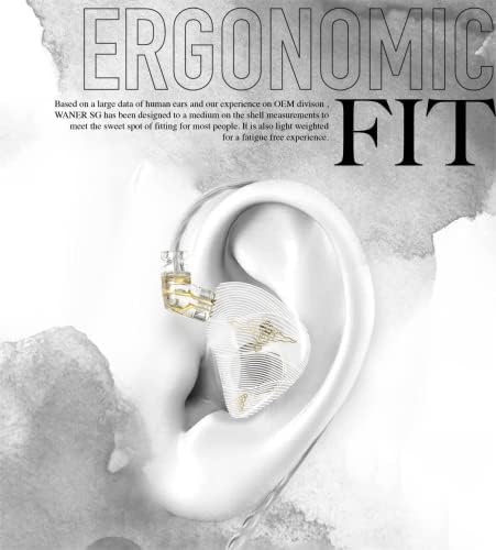 YINYOO TANGZU Wan er S.G High-Fidelity In-Ear Monitors – Exceptional 10 mm Dynamic Driver Earbuds with Ergonomic Comfort Design, Detachable Cable, Integrated Microphone – Perfect for Audiophiles, Musicians & Sound Lovers in Vibrant Blue Finish for Unmatched Audio Performance