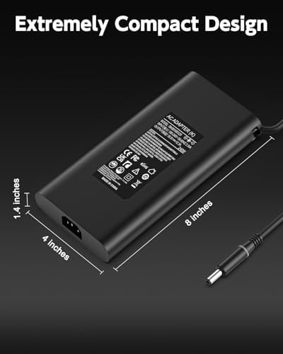 Ultra-Powerful 240 W Dell Laptop Charger – Optimized Fast Charging AC Adapter for G-Series, Alienware, and Precision Models – Unmatched Compatibility for High-Performance Gaming and Professional Laptops – Reliable Power Supply for G3, G5, G7, G15, G16, Alienware M15, M17, X15, X16, and More – Versatile 100-240 V Input with 19.5 V Output – Durable Construction Featuring 7.4 mm Connector – Maximize Energy Efficiency and Performance with This Versatile Universal AC Adapter – Ensure Superior Power Delivery to Dell Inspiron and Alienware Series Laptops – Perfect for Gamers and Professionals Seeking Uninterrupted Performance