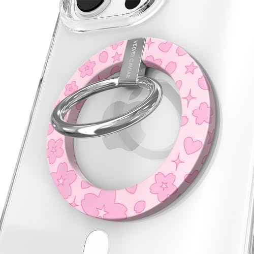 Transform Your i Phone 16, 15, 14, 13, 12 with VELVET CAVIAR’s Amethyst Purple Leopard Mag Safe-Compatible Grip – Stylish Magnetic Ring Holder & Adjustable Stand for Effortless Hands-Free Viewing, Secure Texting, and Enhanced Usability – Elevate Your Mobile Experience with Durable, Lightweight, and Customizable Accessory