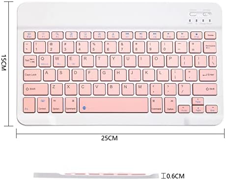 Portable Ultra-Slim Bluetooth Keyboard – Rechargeable Mini Wireless Typing Solution for i Pad, i Phone, Android Tablets and Smartphones – Enhanced Compatibility & Quick Response Keys – Perfect for On-the-Go Productivity