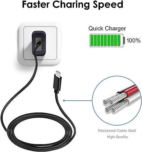 10 FT Ultimate Charger Pack for Kids’ Tablets & Kindle – 3 Durable USB Type C Cables for Fast Power Charging | Compatible with Android Tablets & Kindle Fire (7, 8, 10) | Ideal for Home and Travel Charging Solutions
